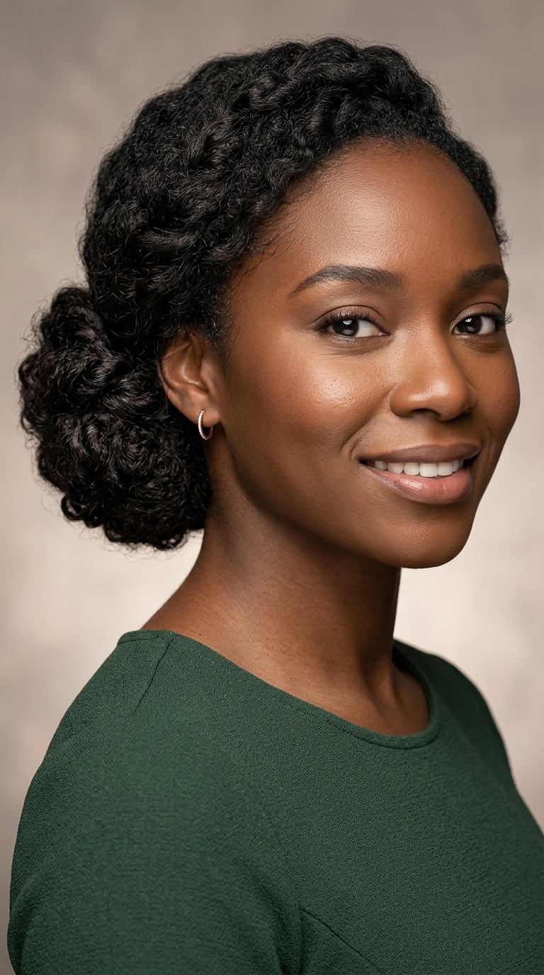 Low Side Chignon with Defined Texture