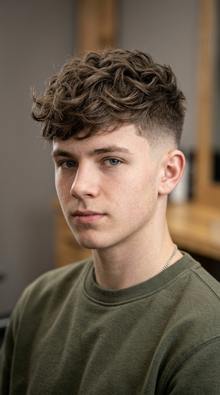 Low Taper Fade with Textured Top