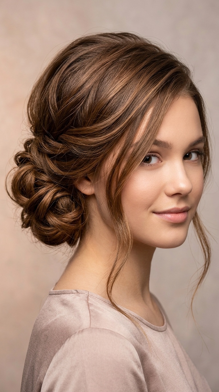 Low Textured Chignon