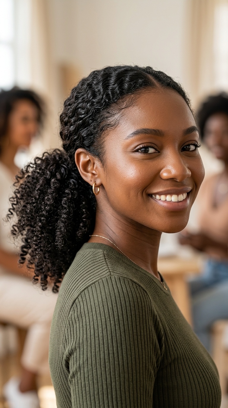 Low Textured Ponytails