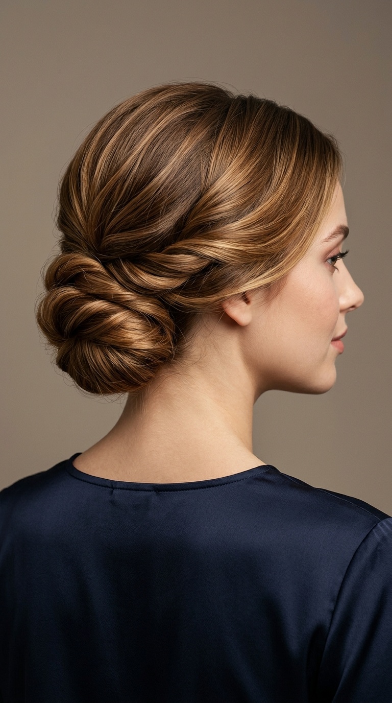 Low Twisted Chignon