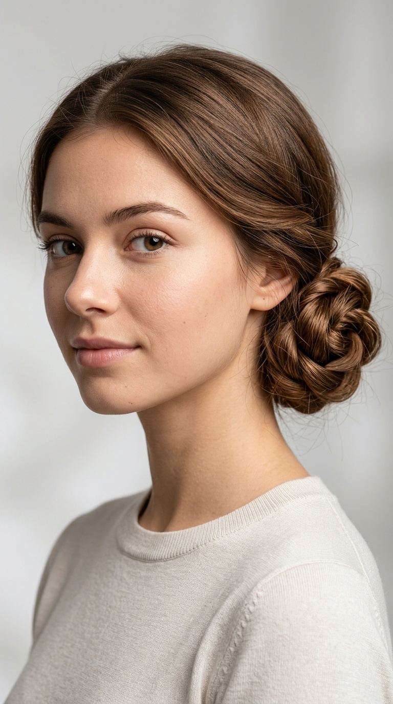 Low Twisted Rose Bun