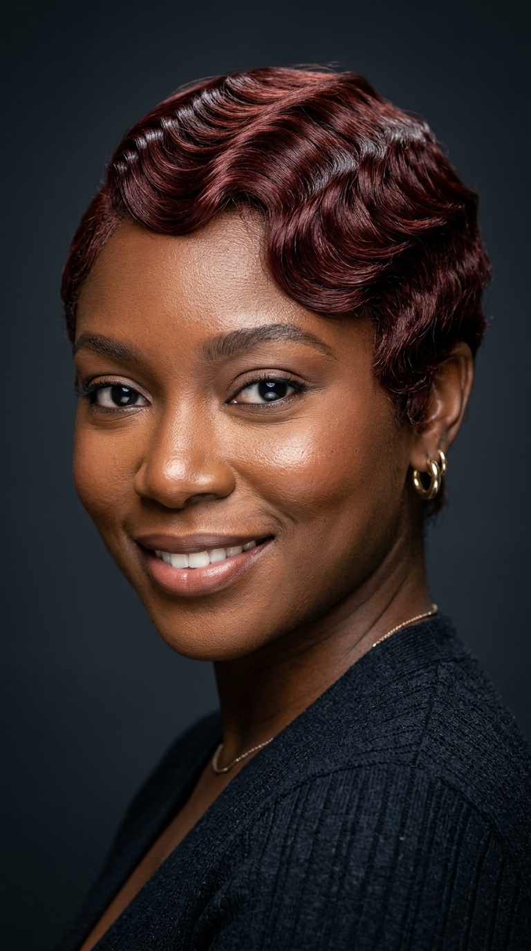 Mahogany Finger Waves