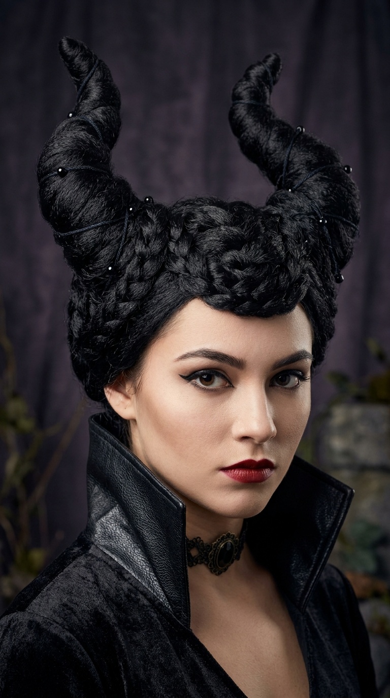 Maleficent Horn Buns