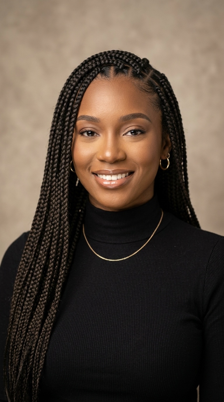 Medium Knotless Box Braids