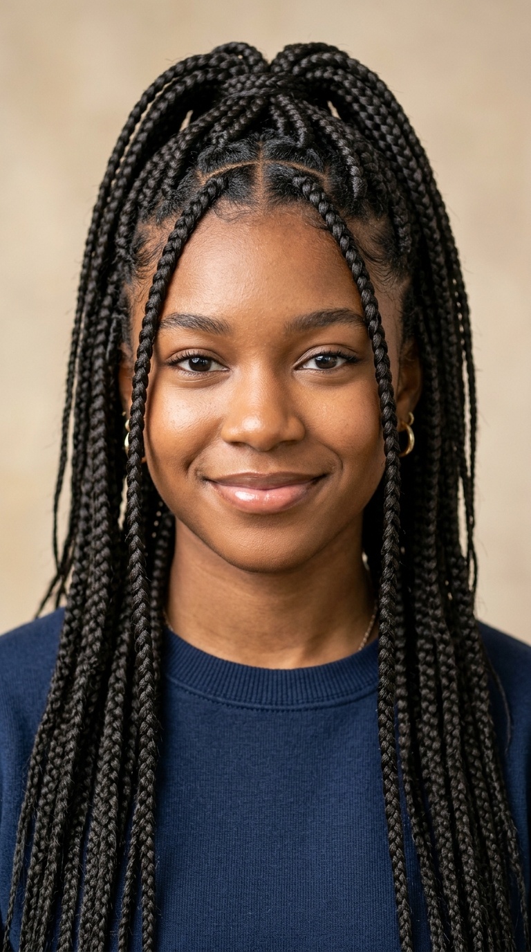 Medium-Sized Box Braids