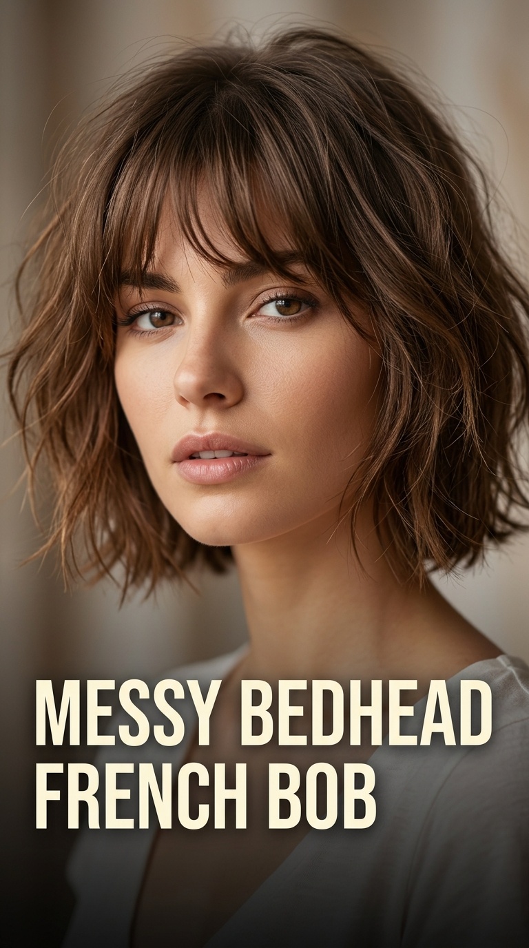 Messy Bedhead French Bob