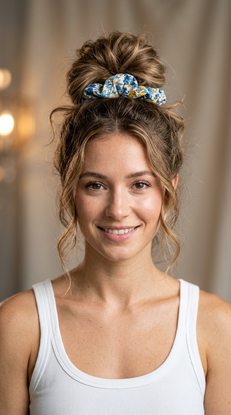 Messy Bun with a Scrunchie
