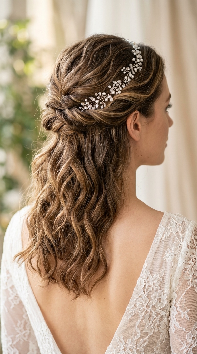 Messy Half-Up Twist