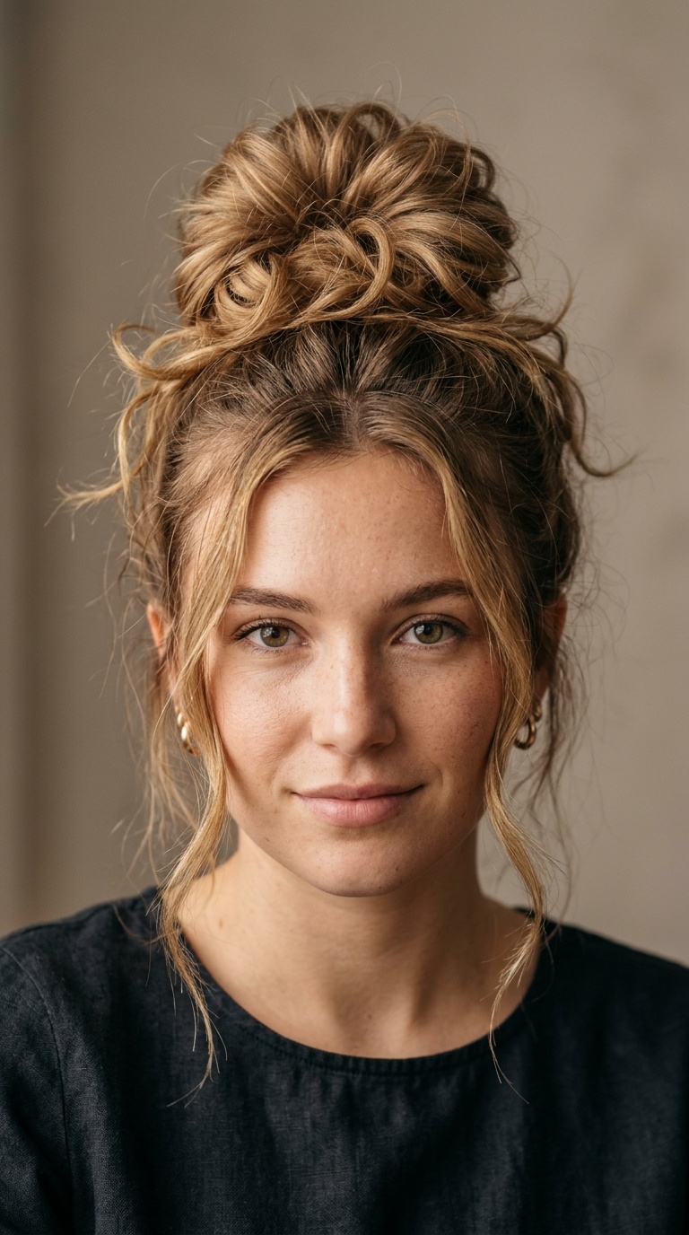 Messy High Bun