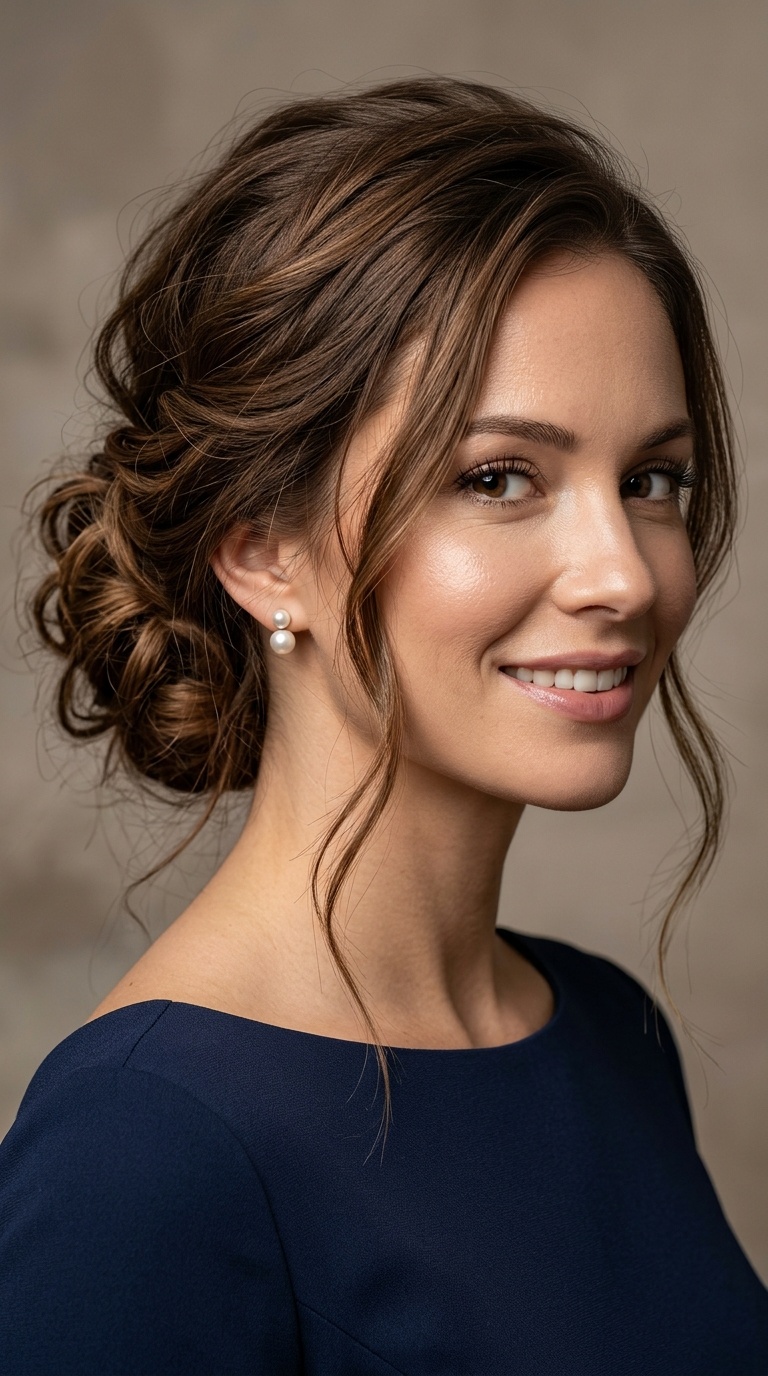 Messy Low Chignon