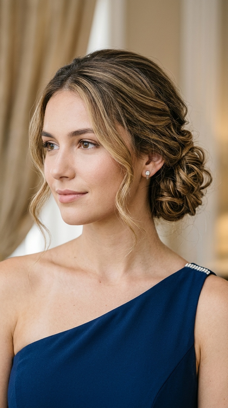 Messy Low Side Bun