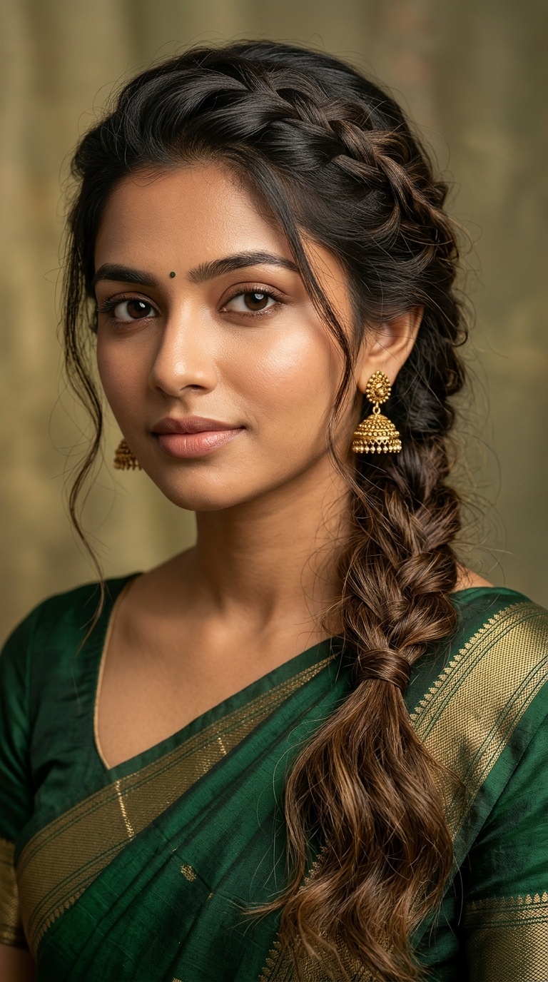 Messy Mermaid Braid with Open Ends