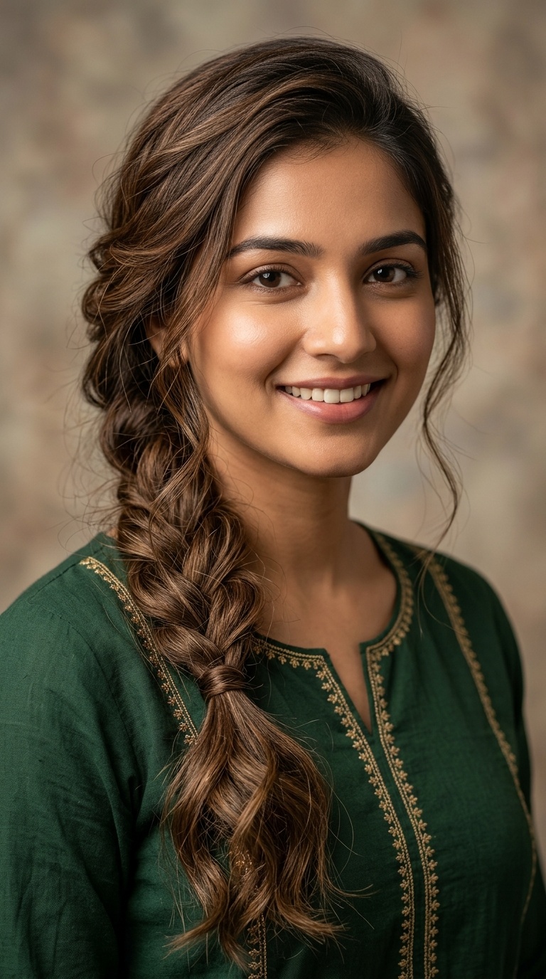Messy Side Braid