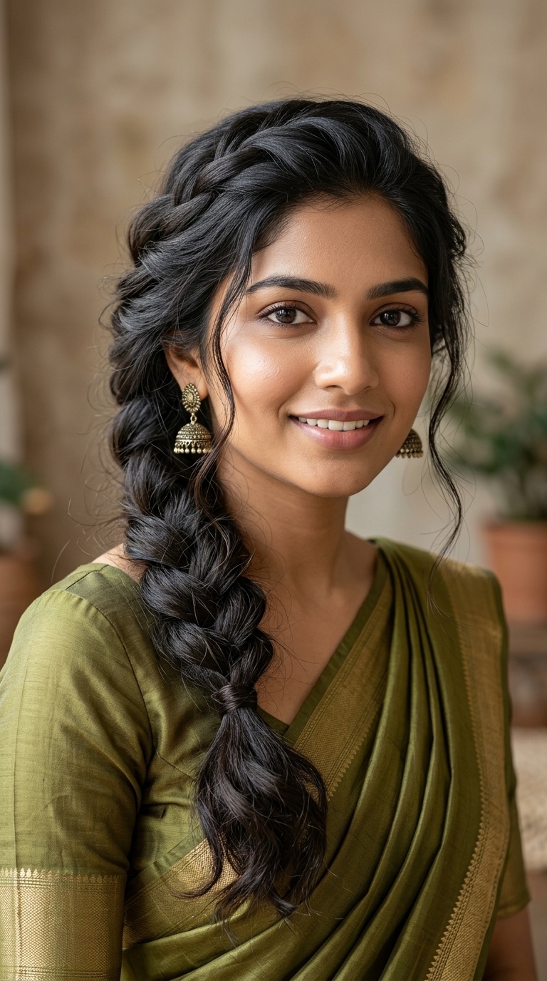 Messy Side Braid