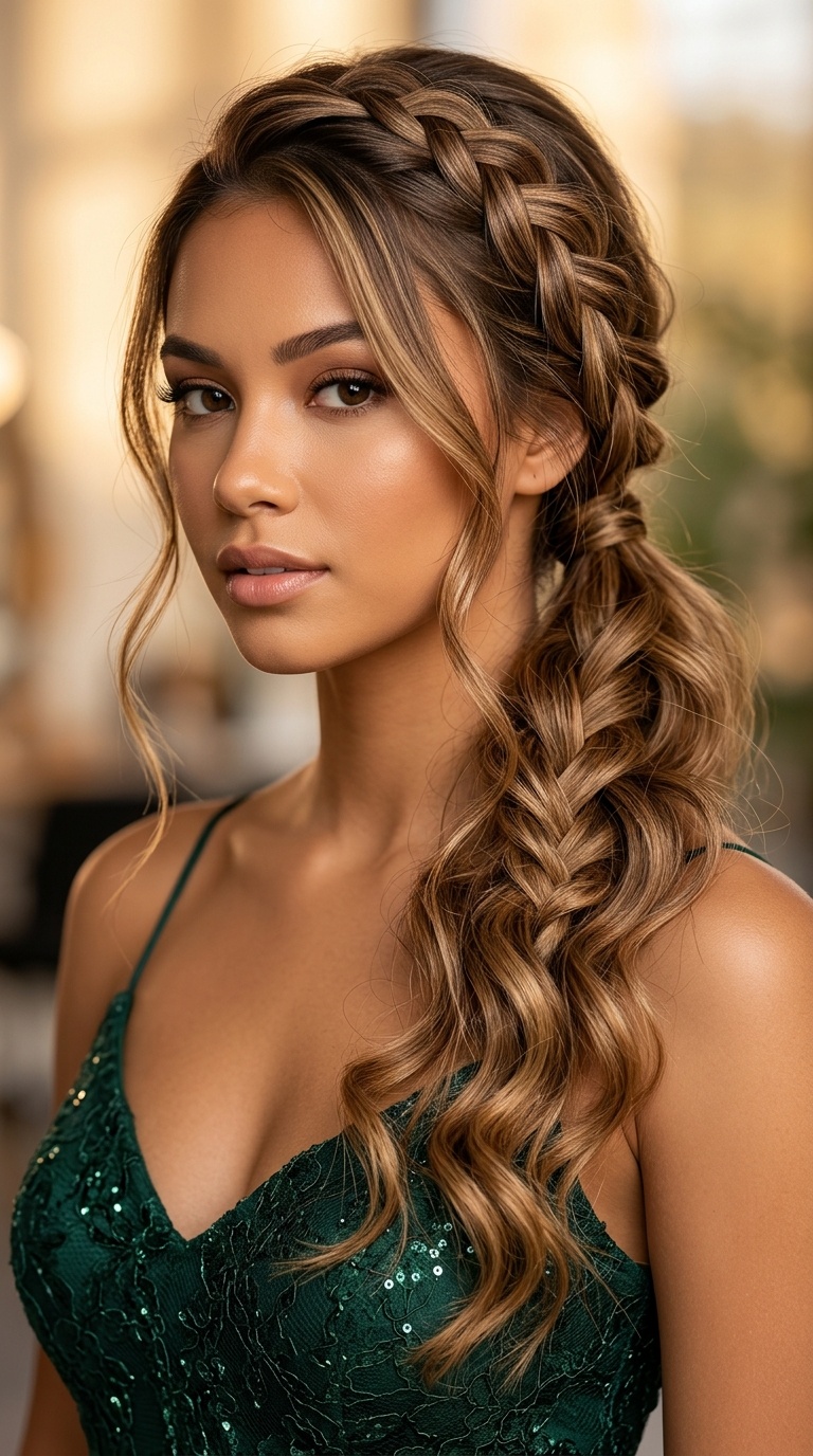 Messy Textured Braid with Structured Waves
