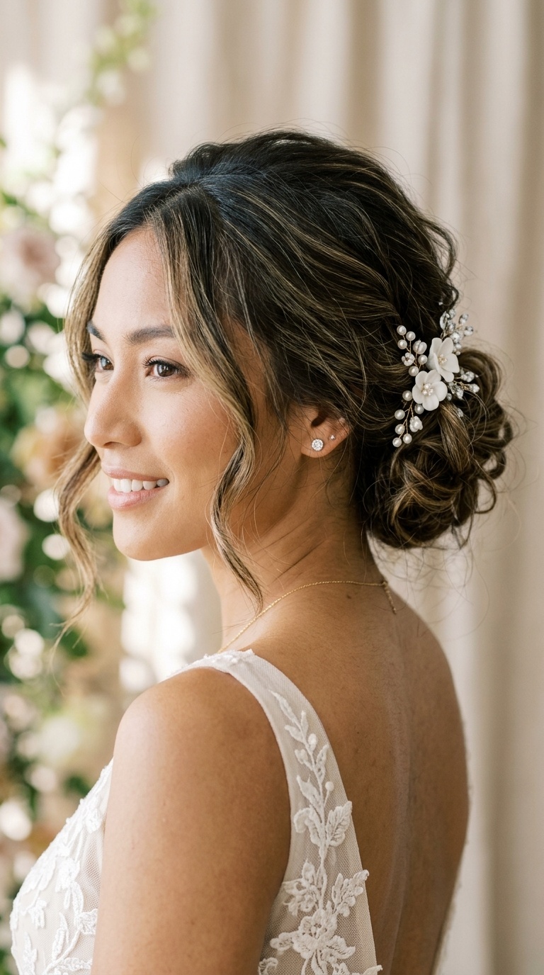 Messy Textured Low Bun