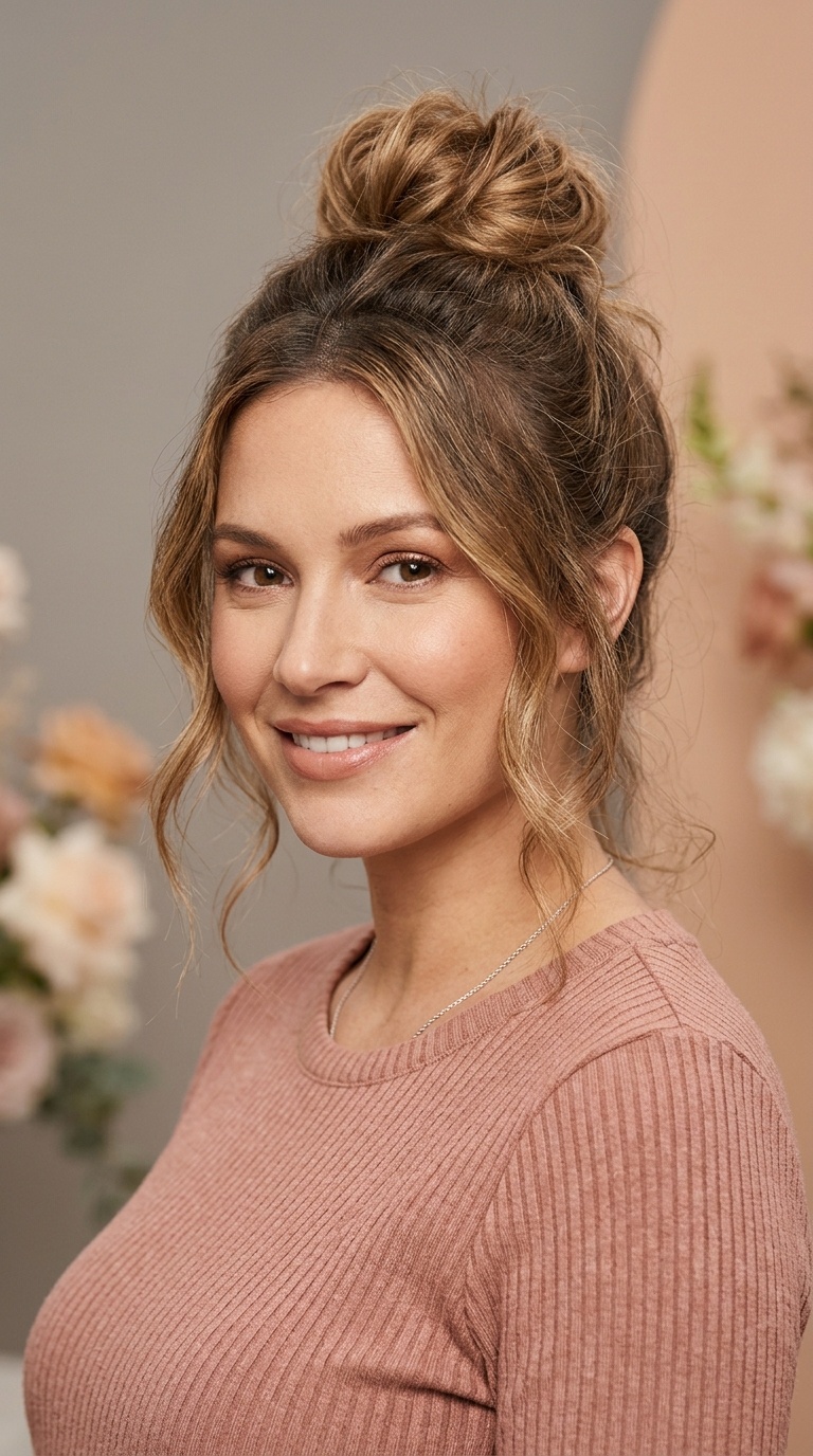 Messy Textured Top Knot