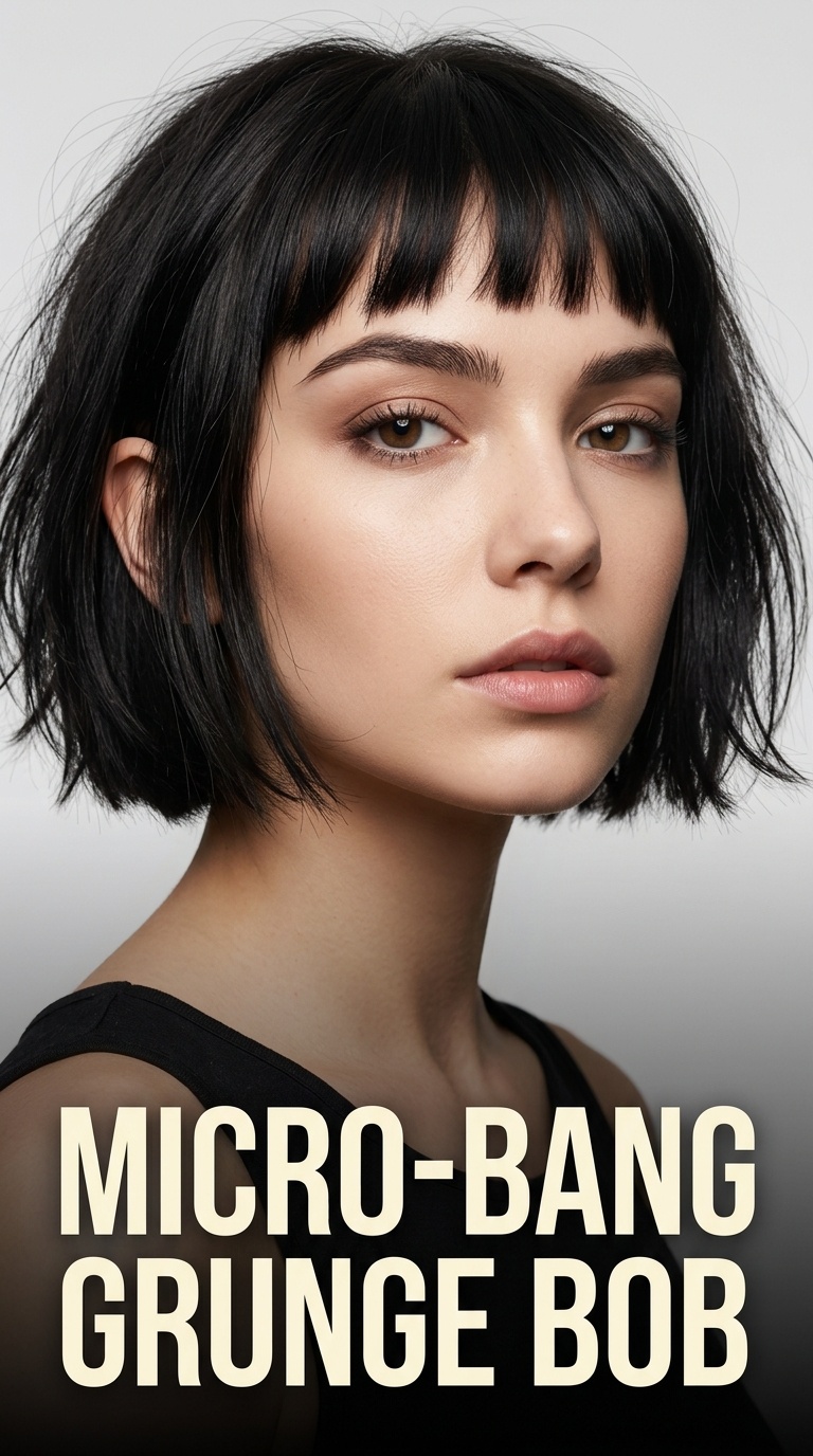 Micro-Bang Grunge Bob