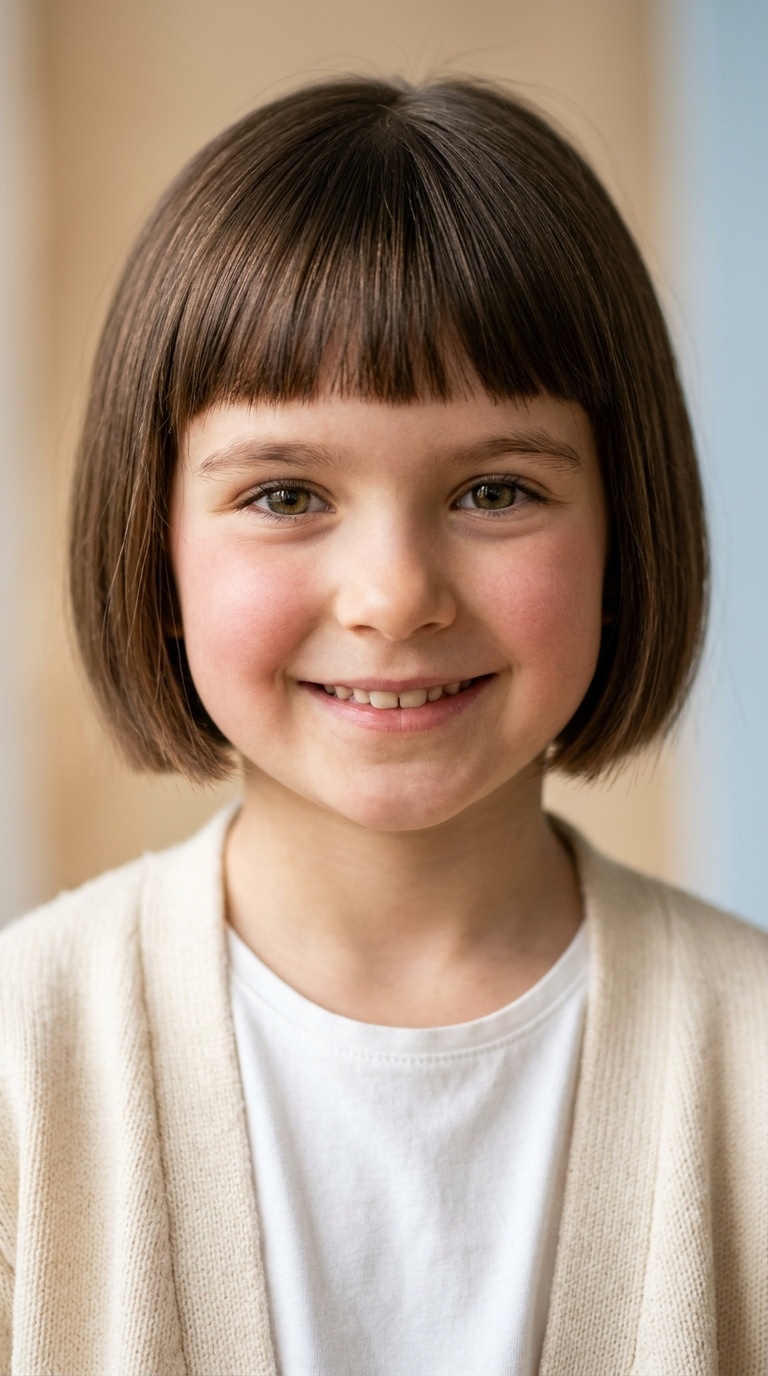 Micro Bob with Baby Bangs