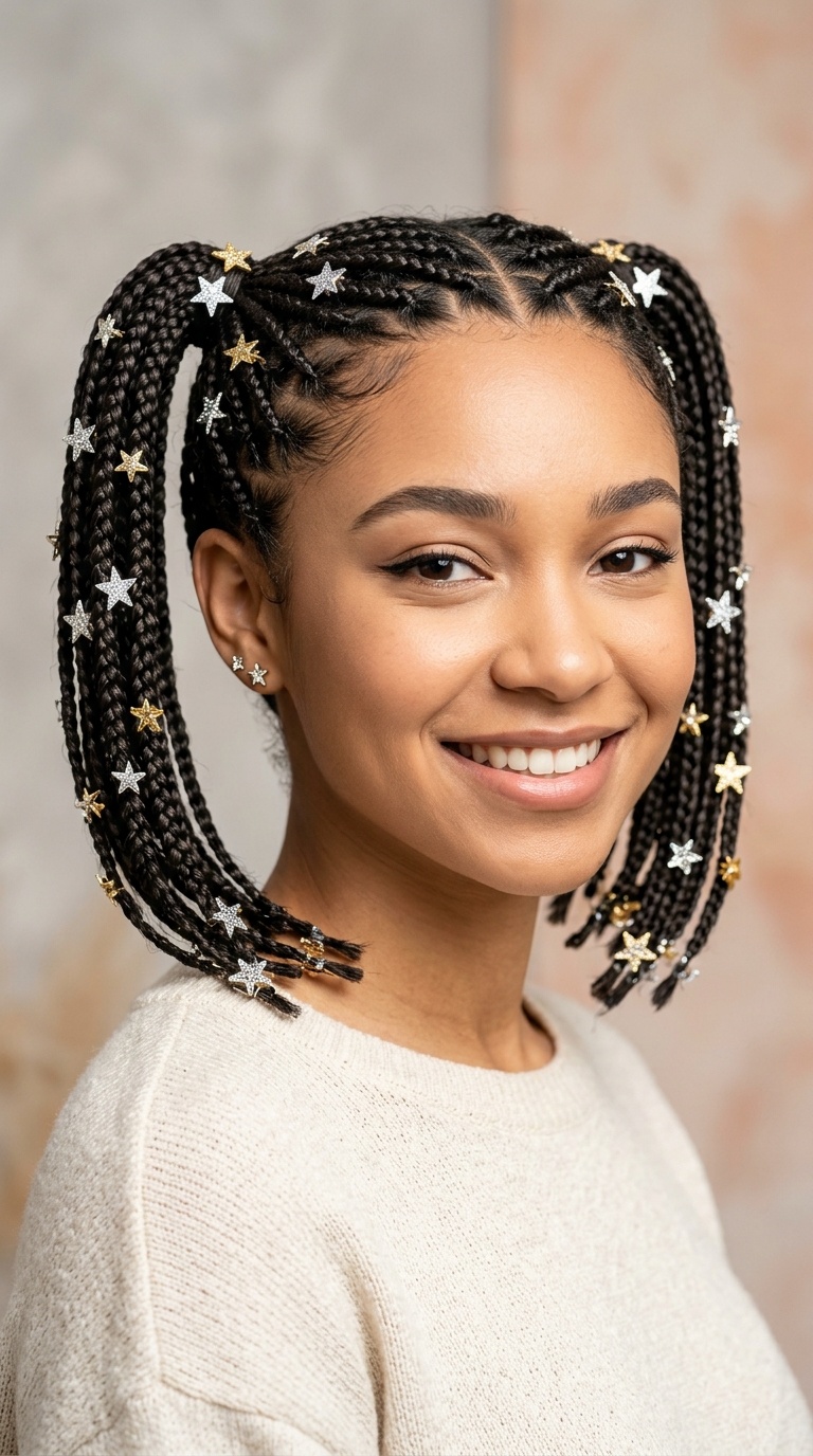 Micro Braided Pigtails with Star Pins