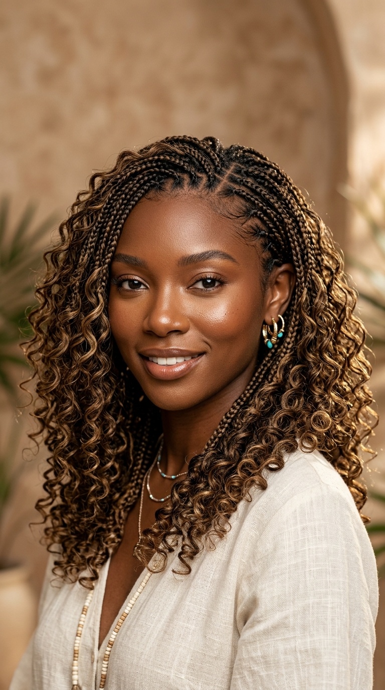 Micro-Knotless with Max Curls
