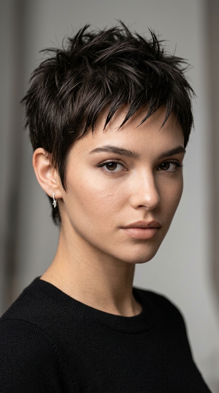 Micro-Spiked Pixie for Fine Hair