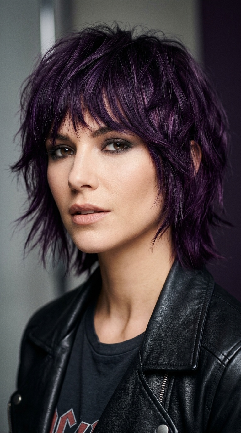 Midnight Purple Razored Layers