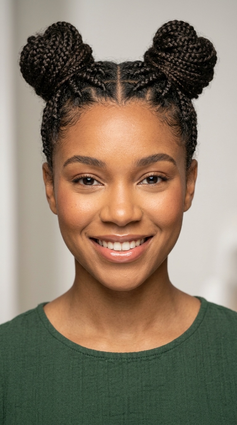 Mini Braided Space Buns