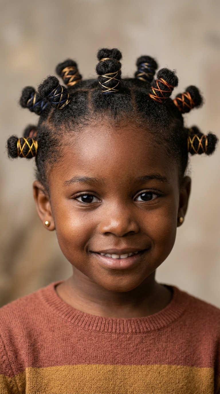 Mini Puffs with Criss-Cross Threading