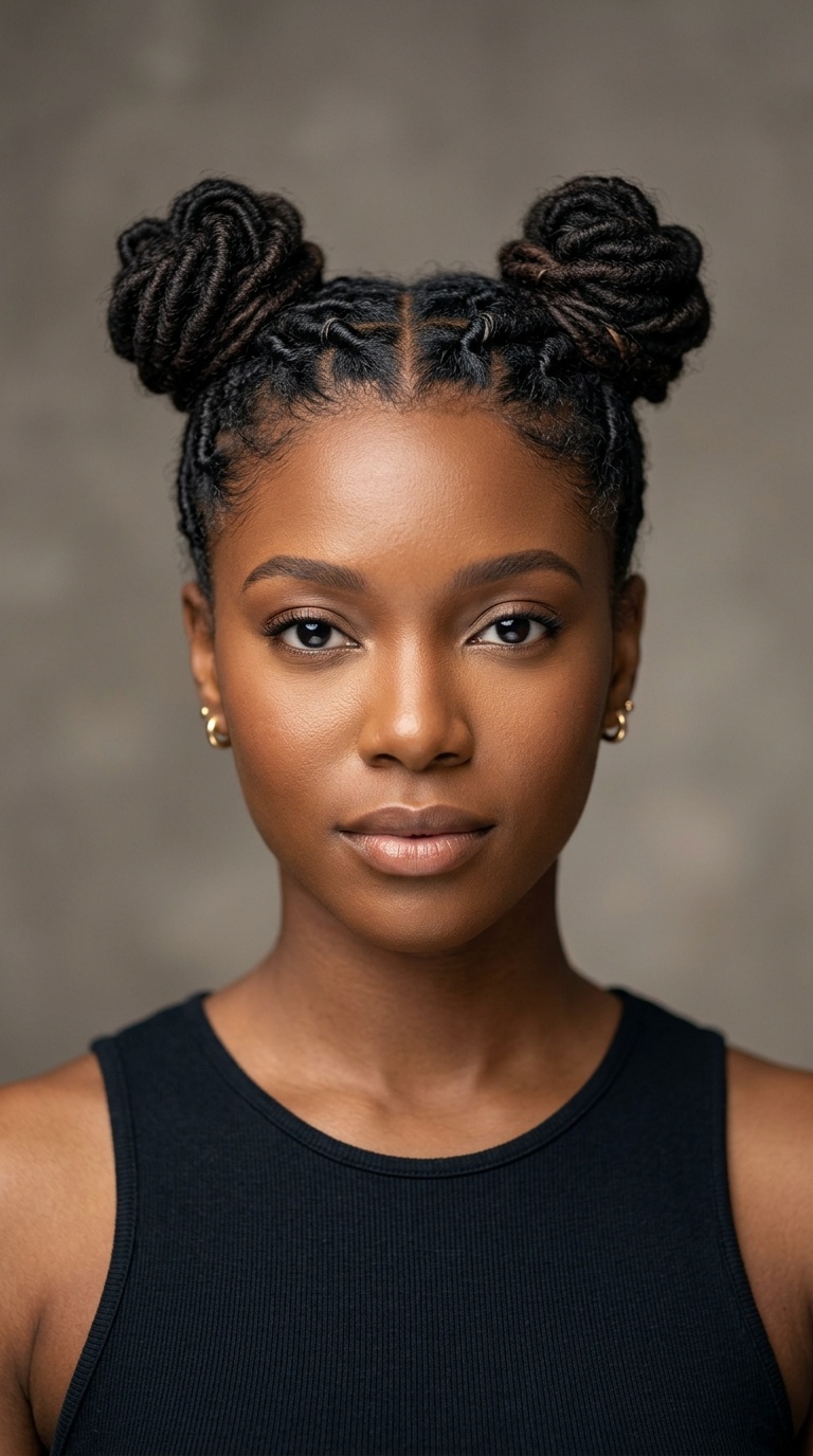 Mini Space Bun Updo