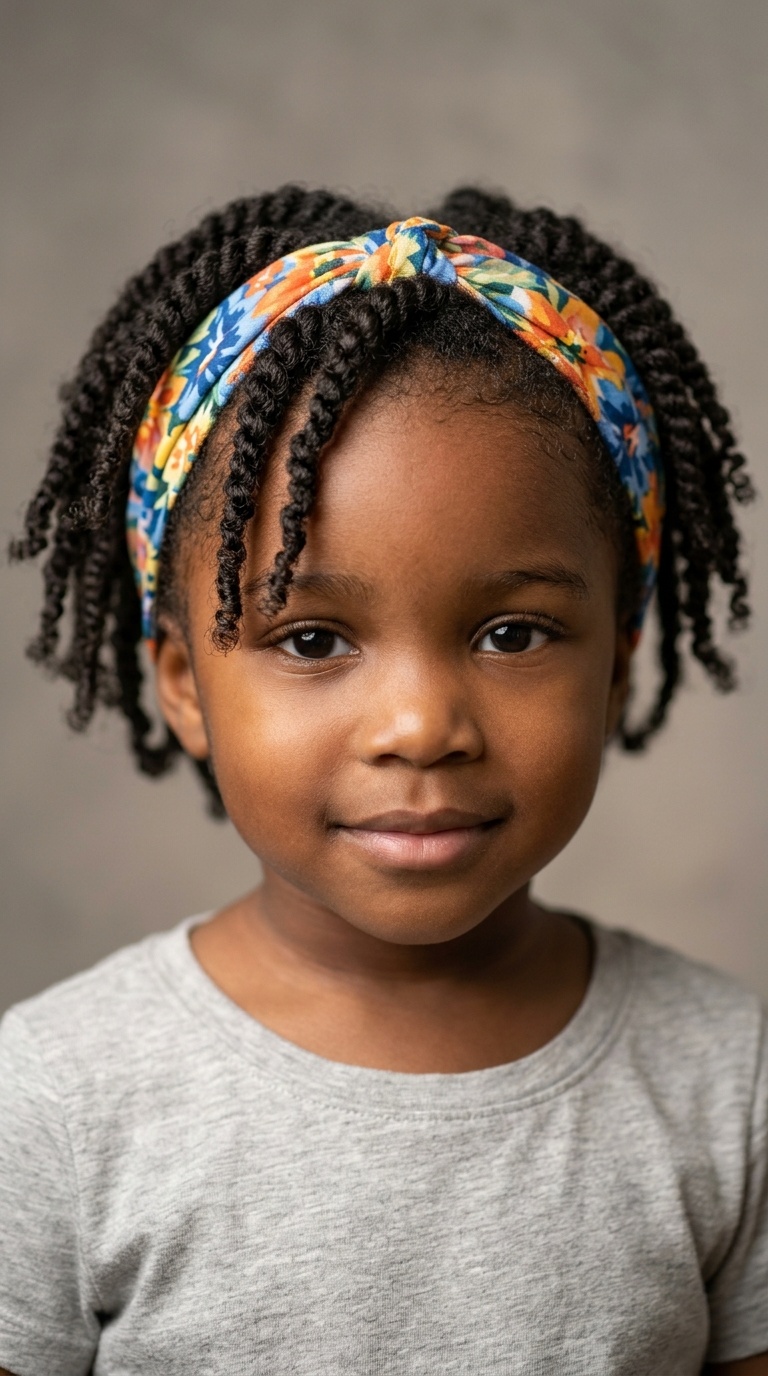 Mini Twist Out with a Headband