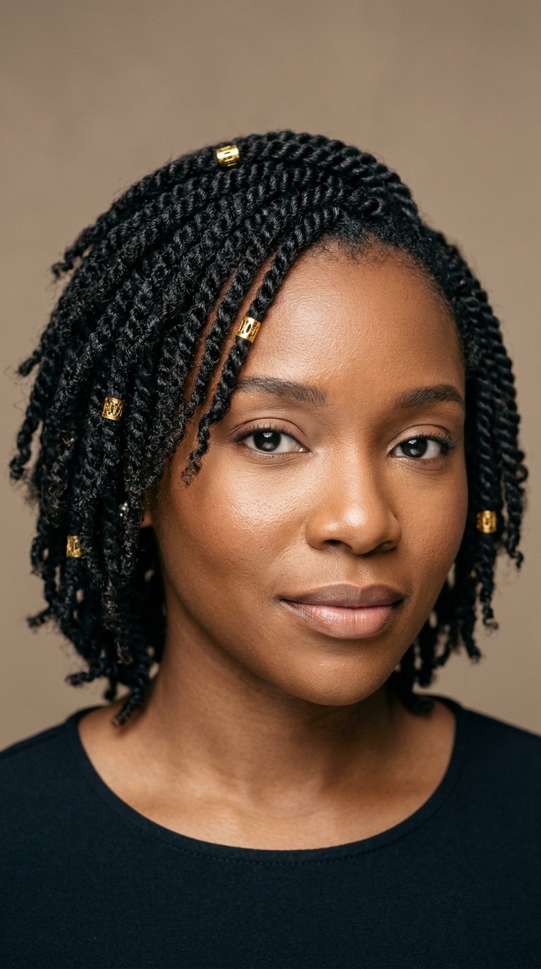 Mini Twists with Gold Cuffs