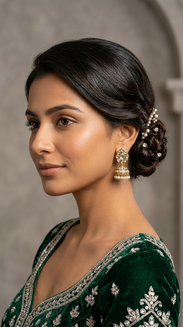 Miniature Low Chignon