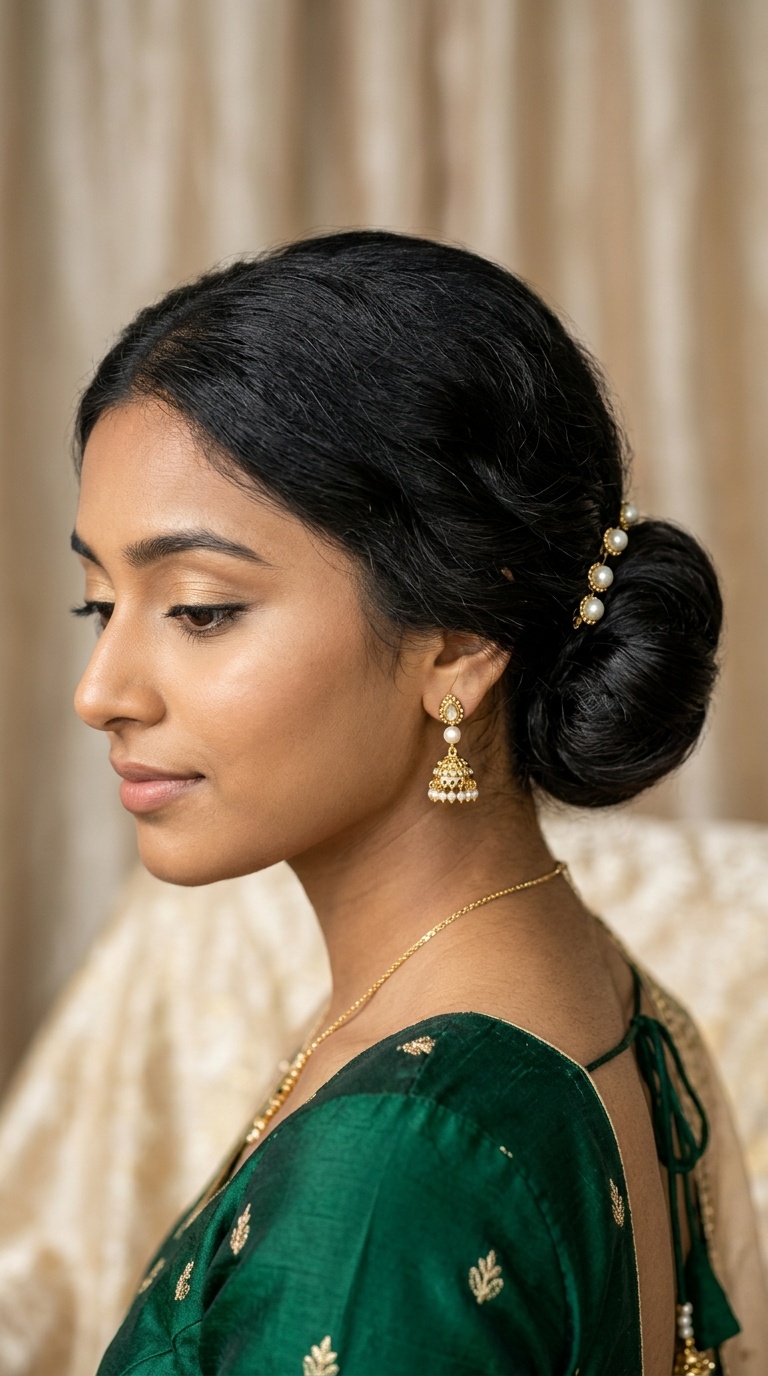 Minimalist Chignon for Wedding Guests
