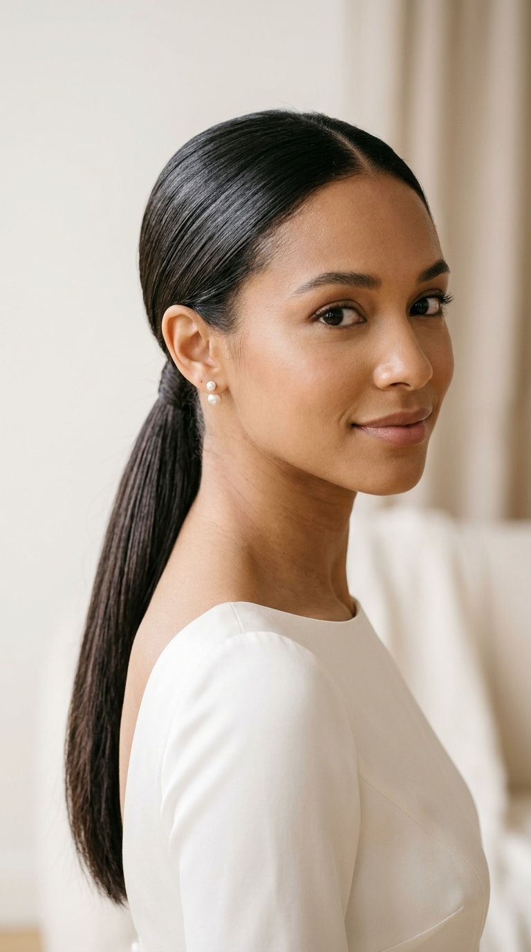 Minimalist Low Ponytail