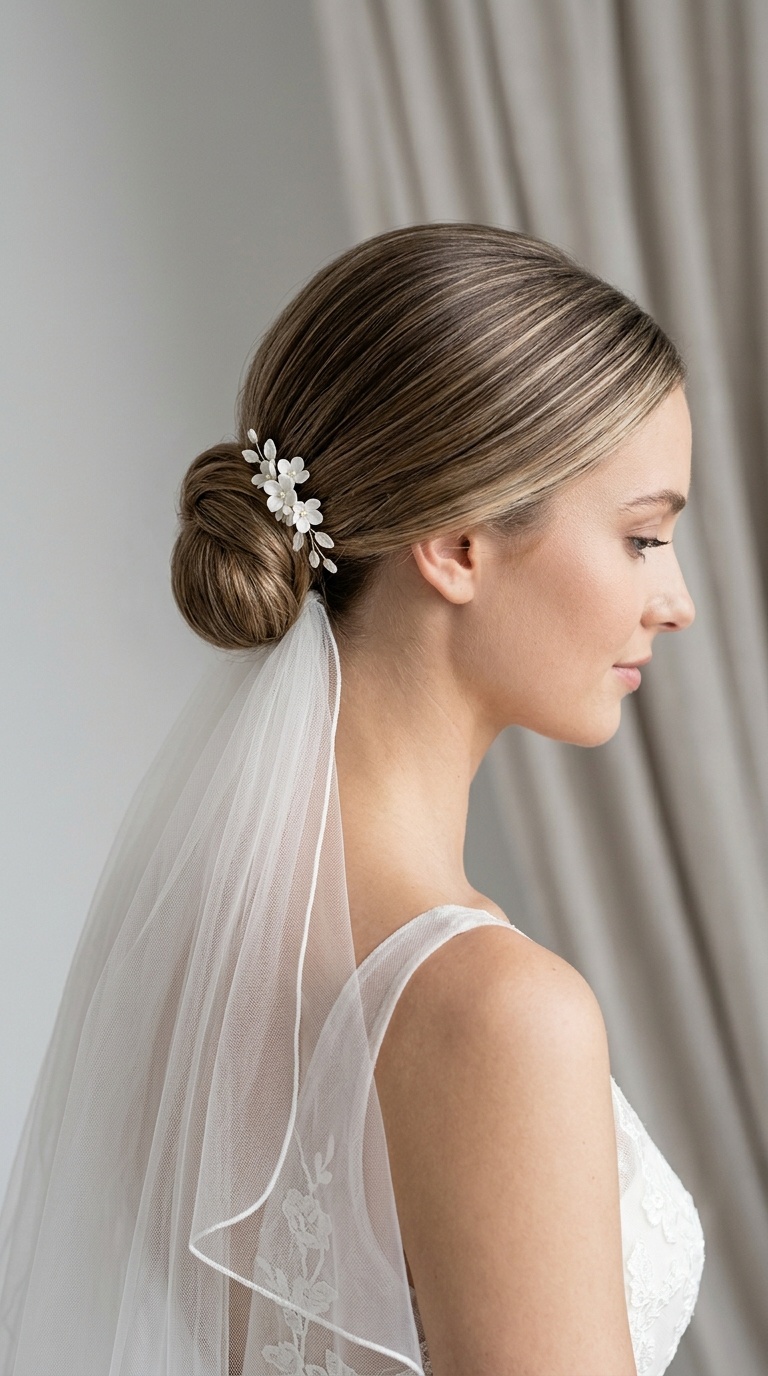 Minimalist Sleek Nape Bun