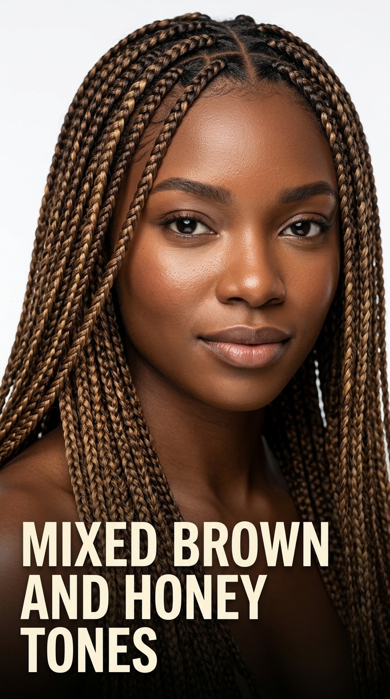Mixed Brown and Honey Tones
