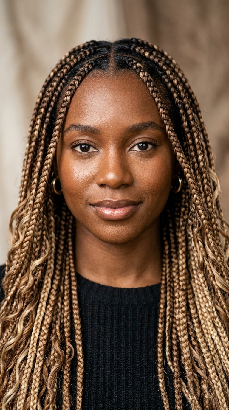 Mocha and Cream Swirl Braids