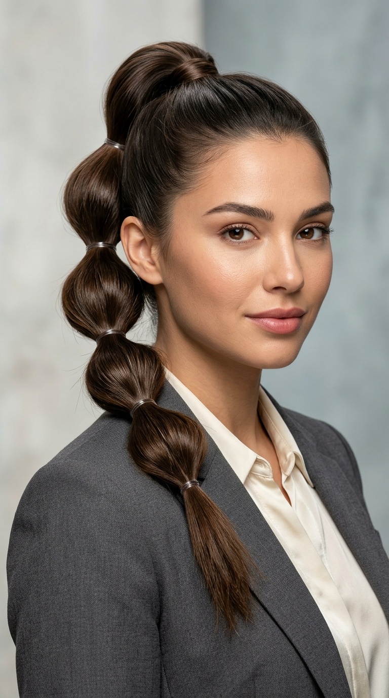 Modern Bubble Ponytail