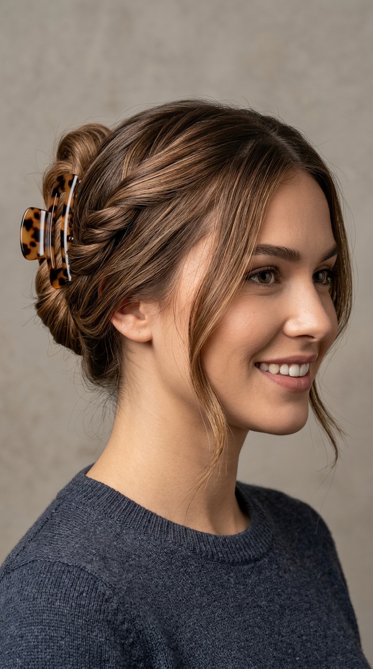 Modern Claw Clip Twist