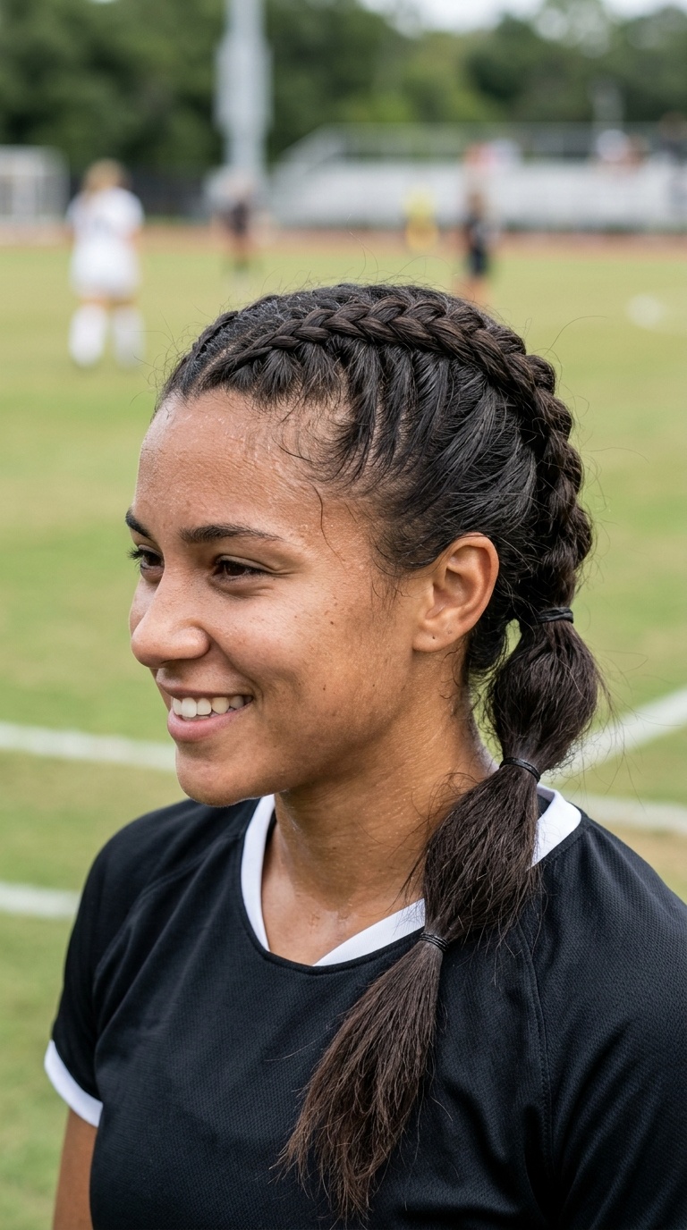 Mohawk Braid into a Low Tail