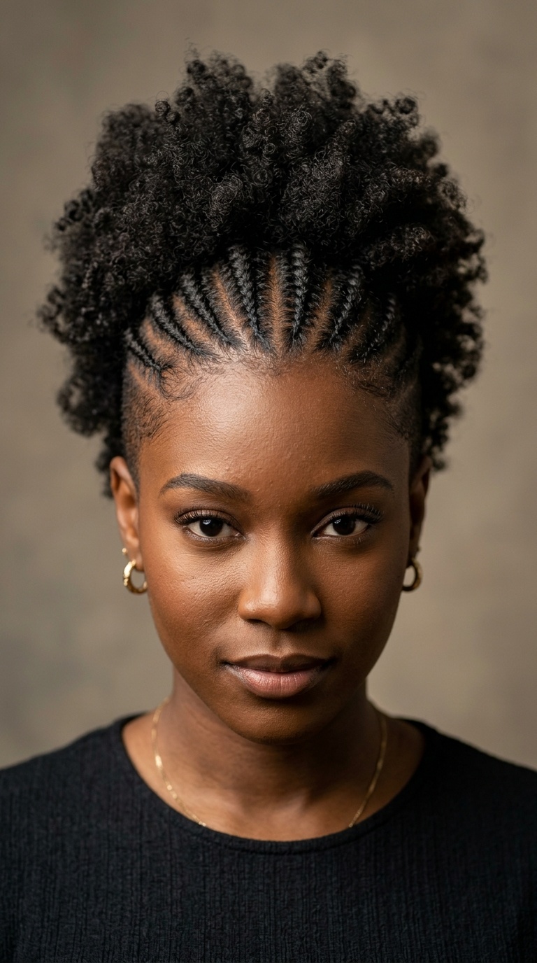 Mohawk Cornrows (The Frohawk)