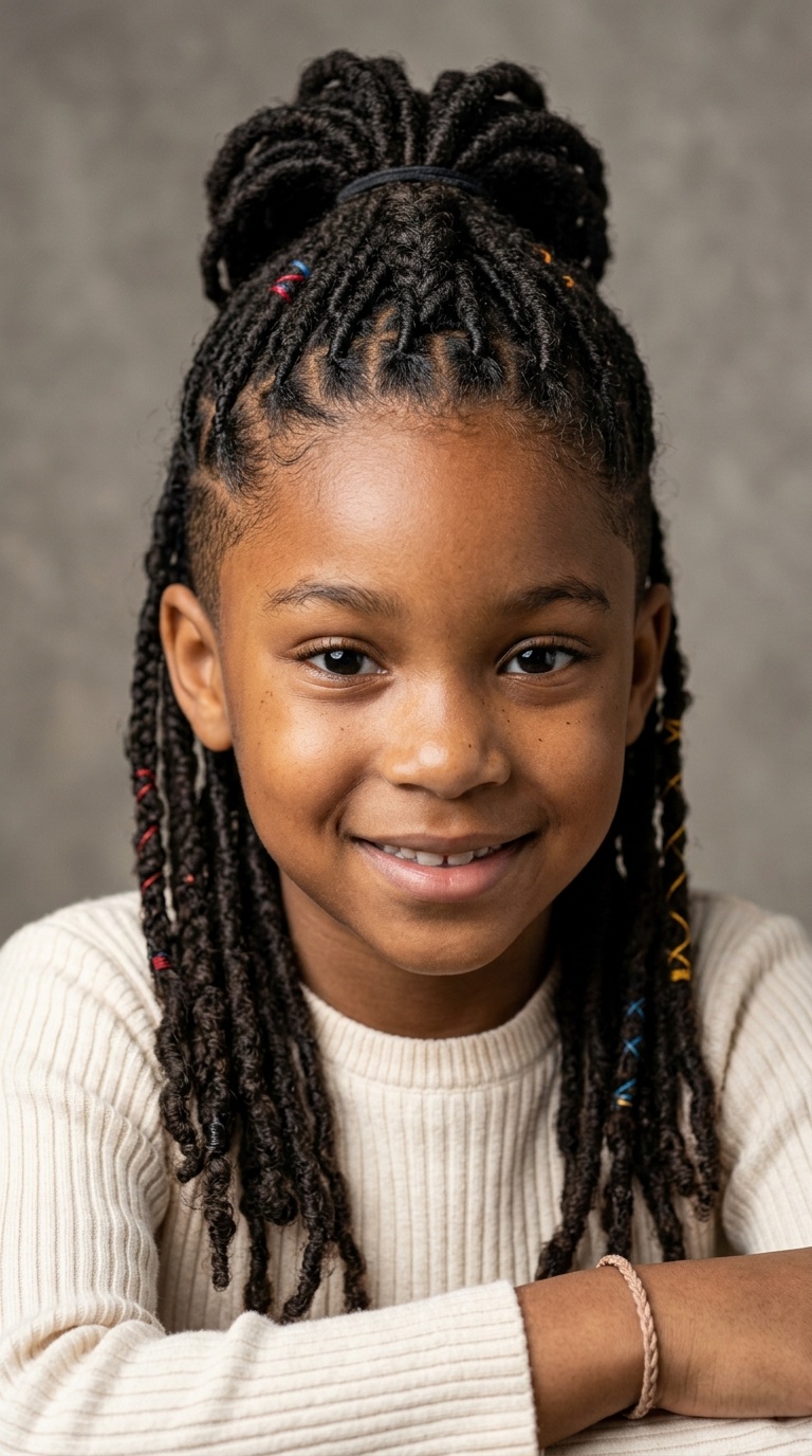 Mohawk-Inspired Braided Locs