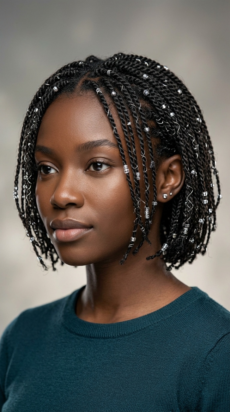 Moonlit Silver Micro-Twists