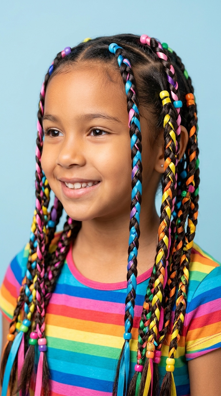 Multi-Colored Ribbon Braids