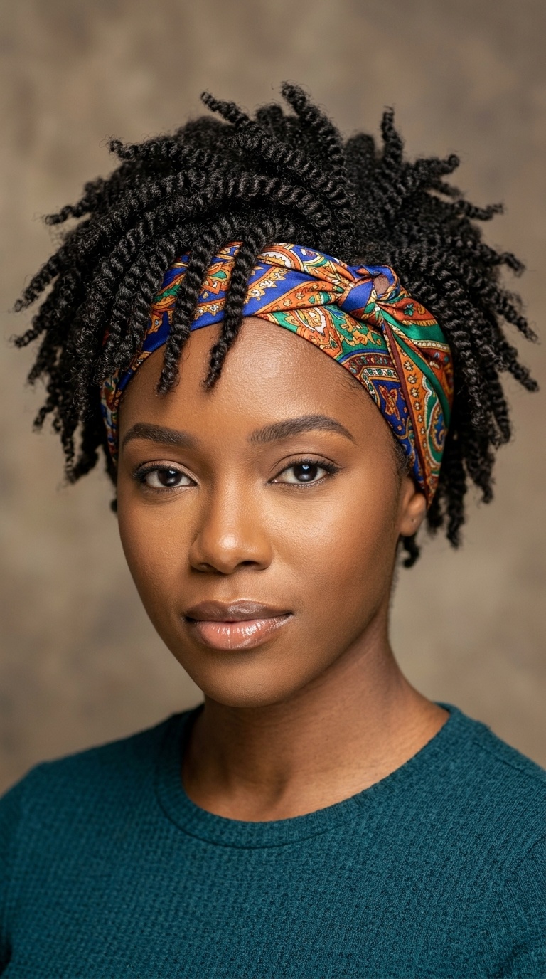 Multi-Directional Twists with a Silk Scarf Band