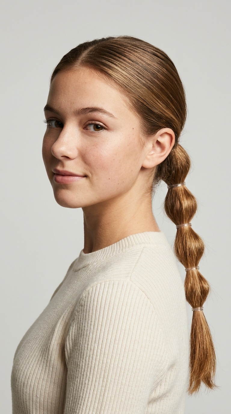 Multi-Elastic Low Ponytail
