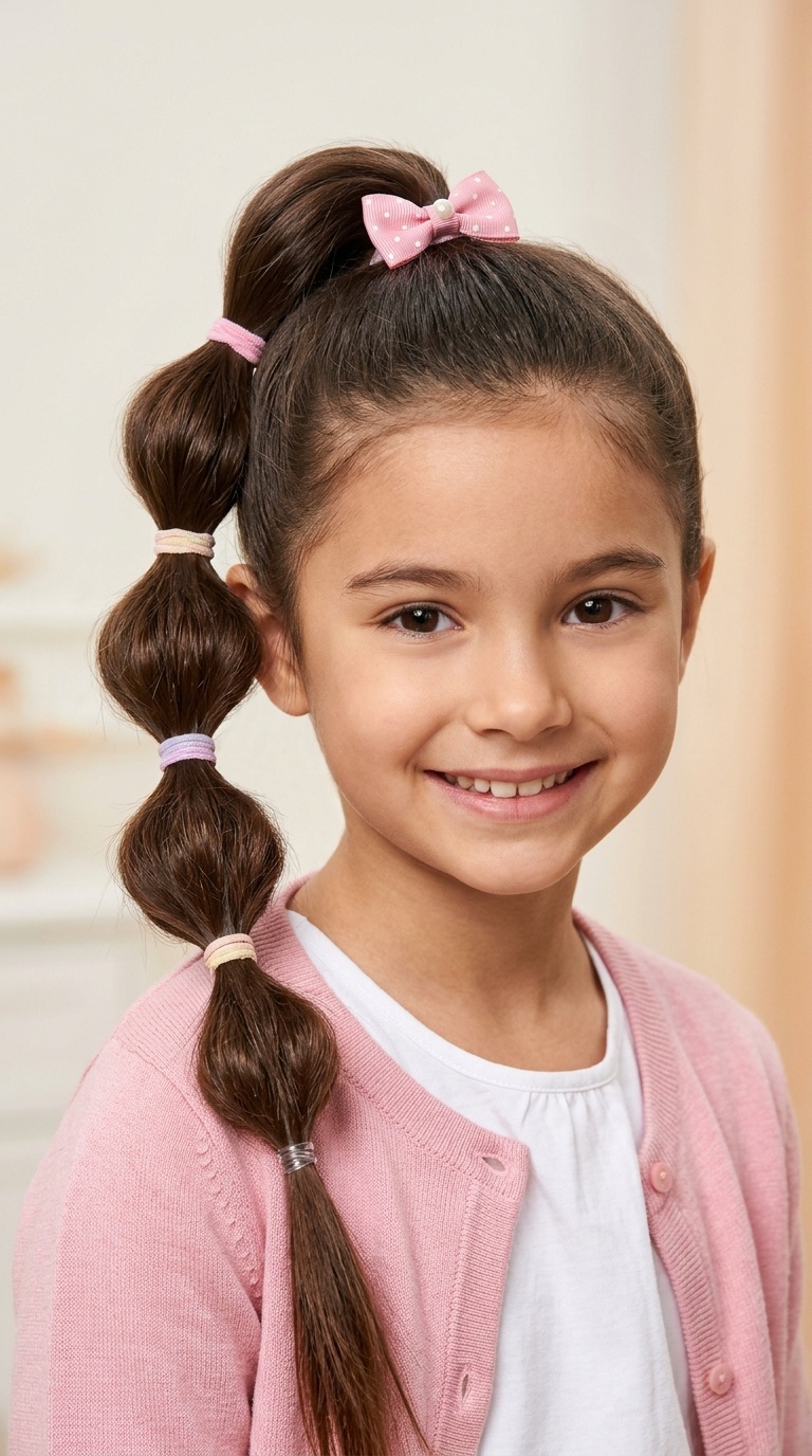 Multi-Level Bubble High Ponytail
