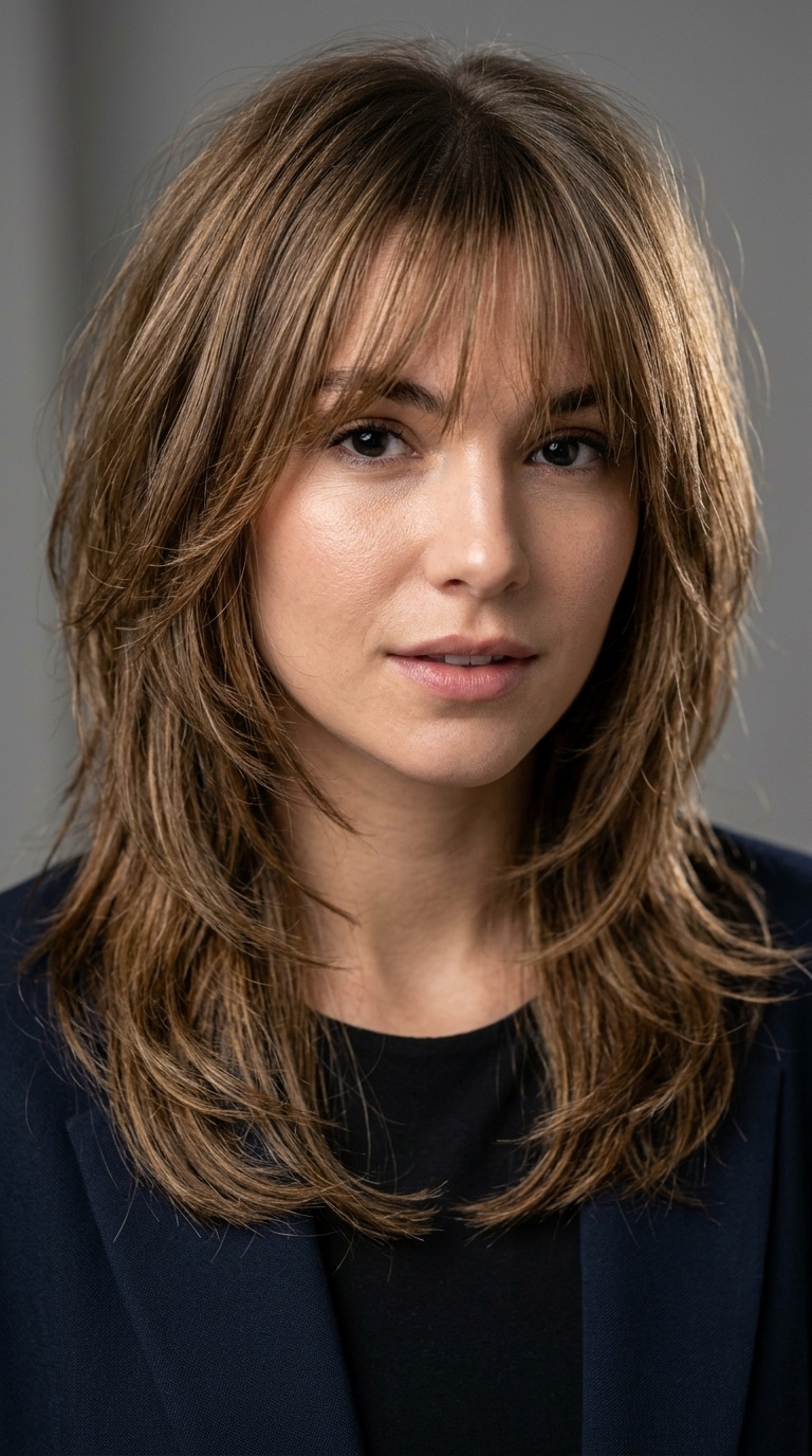 Multi-Level Layers with Wispy Fringe